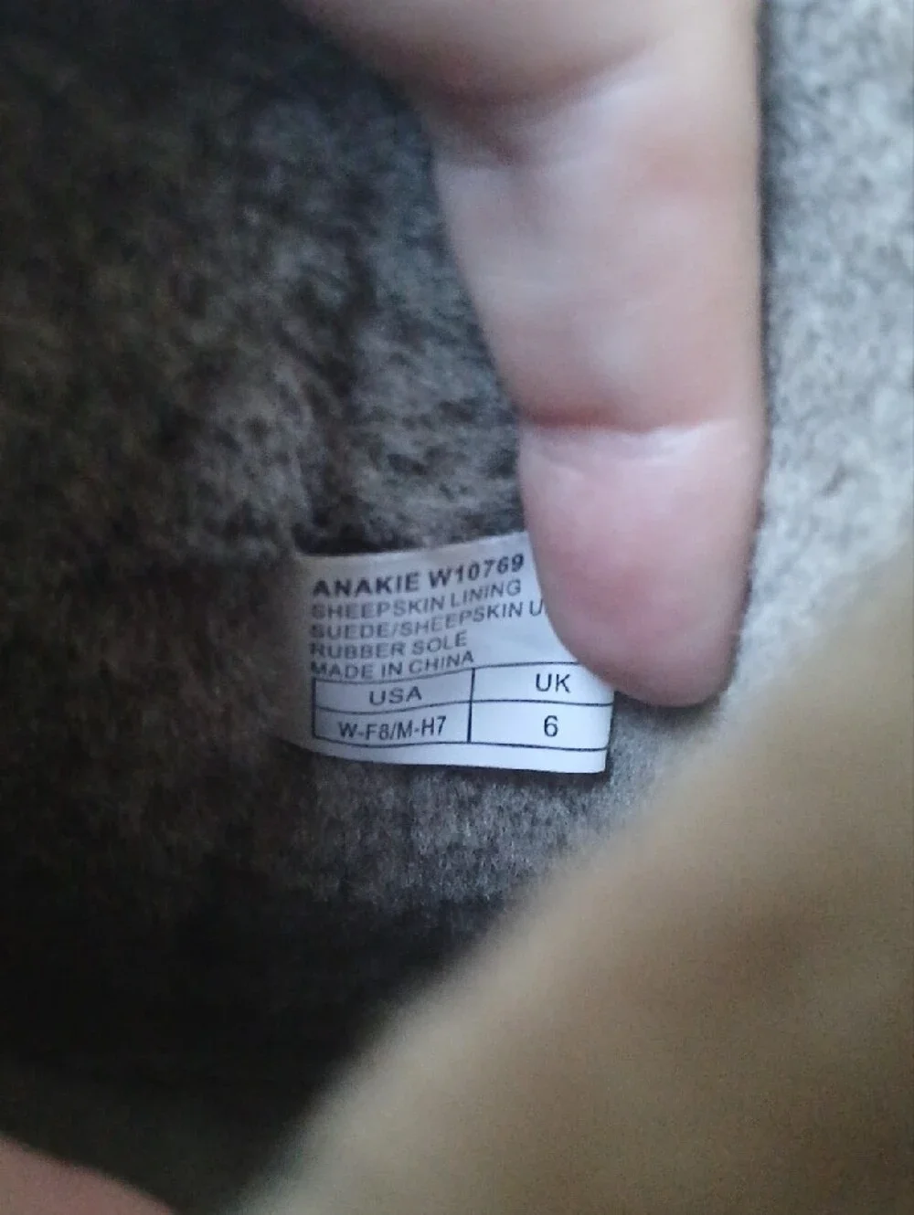Emu wedge ankle